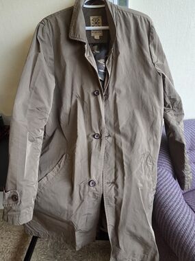 Dstrezzed Olive Green Men's LARGE Trench Coat